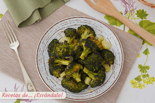 Como hacer brocoli al horno con especias, facil y saludable