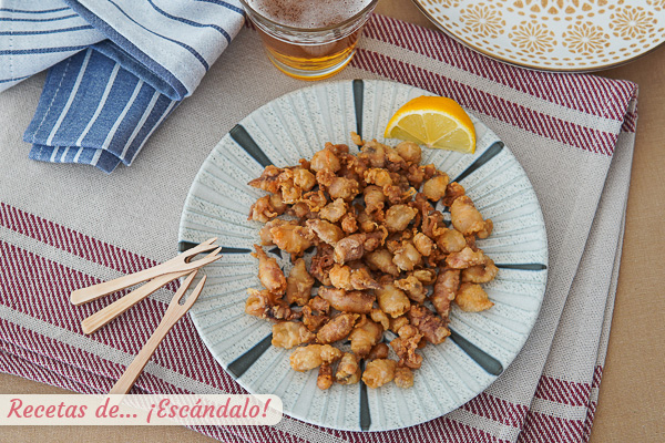 Como hacer chipirones fritos con un rebozado super ligero y crujiente