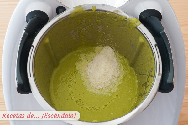 Pure calabacin con queso thermomix