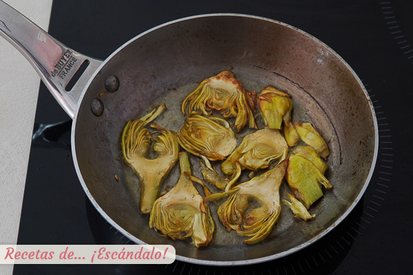 Alcachofas crujientes chips