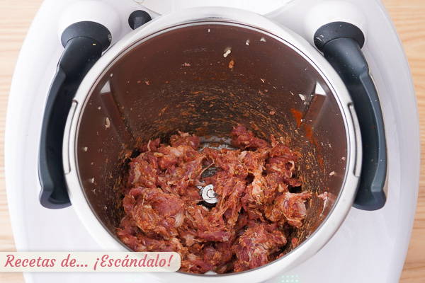 Picadillo de chorizo casero thermomix