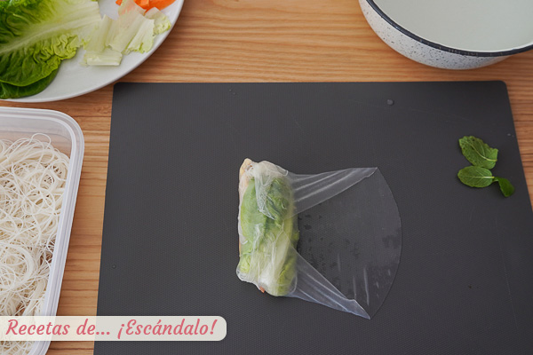 Rollitos vietnamitas caseros